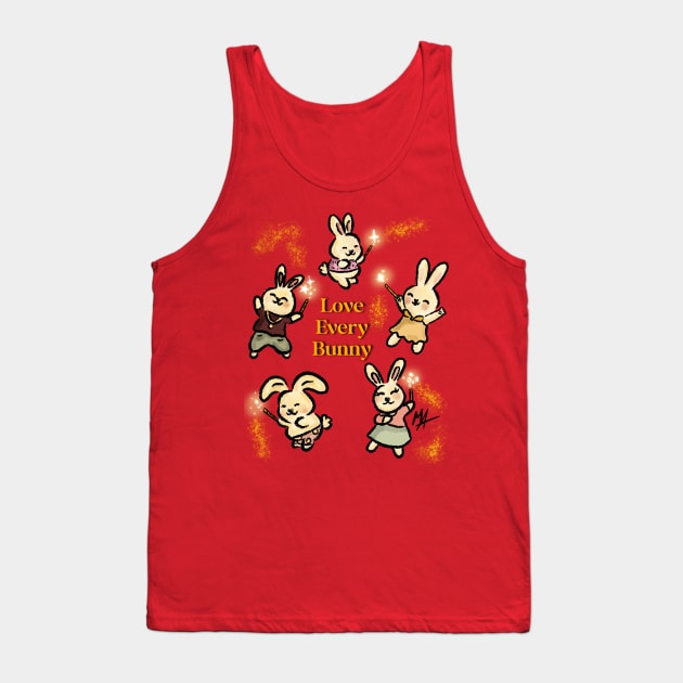 Love every bunny (with transparent background option) Tank Top by The Mindful Maestra